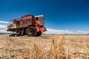 Agriculture equipment in a field