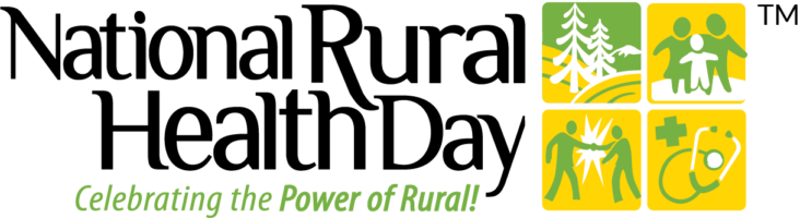 National Rural Health Day, celebrating the power of rural logo.